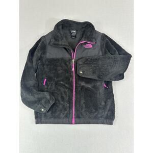 The North Face Fleece Full Zip Girls Black Jacket Size LG 14/16